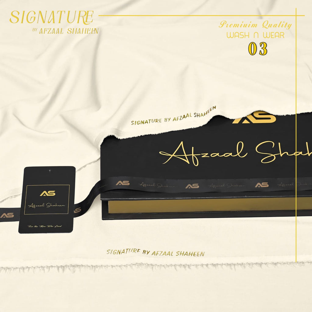 Signature Unstitched Fabric wash&wear