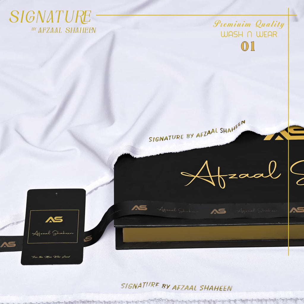 Signature unstitched Fabric Wash&wear