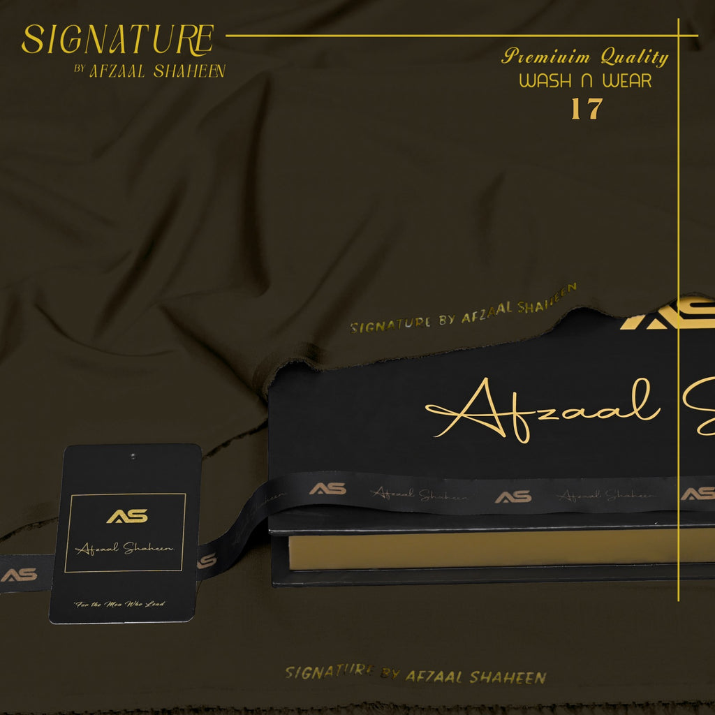 Signature unstitched Fabric Wash&wear