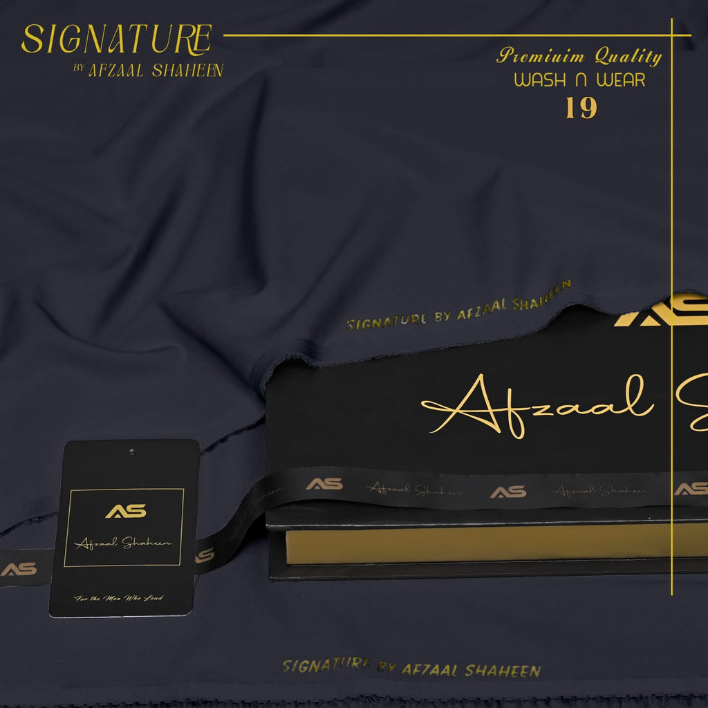 Signature unstitched Fabric Wash&wear