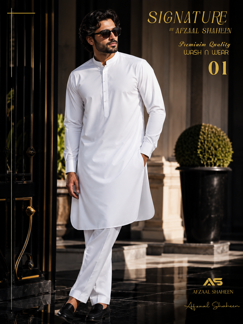 Signature unstitched Fabric Wash&wear