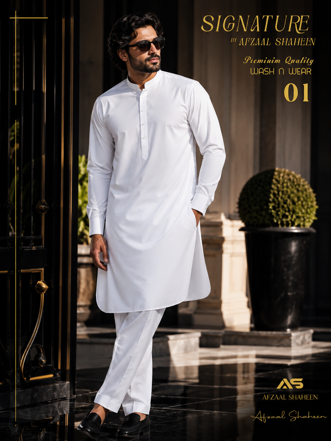 Signature unstitched Fabric Wash&wear